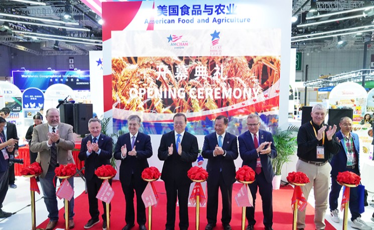 进博会美国馆扩容近半 面积七连冠  开幕首日达成580万美元订单