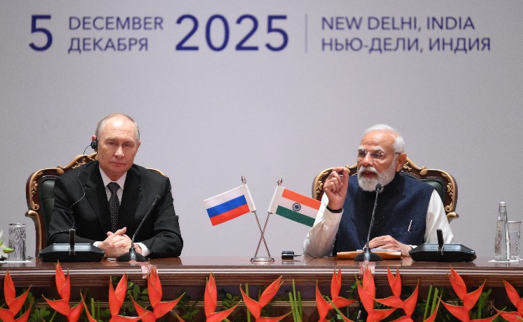 普京与莫迪同意扩大印俄贸易加强双边友谊