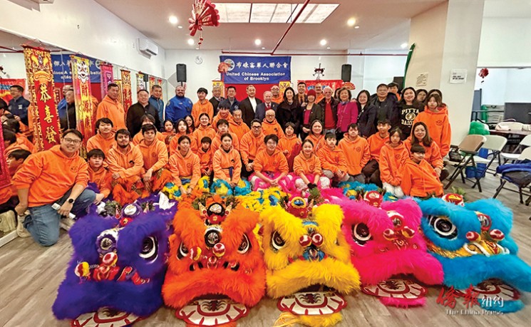 迎农历新年 布碌仑华联会举行醒狮点睛仪式