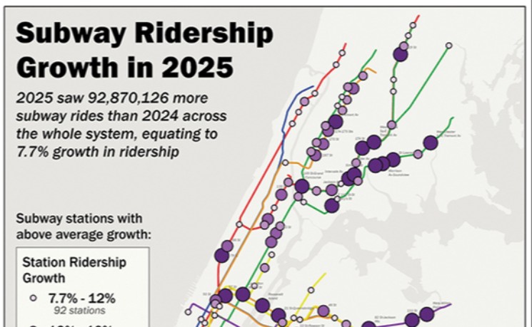 曼哈顿拥堵收费促地铁客流年增9300万