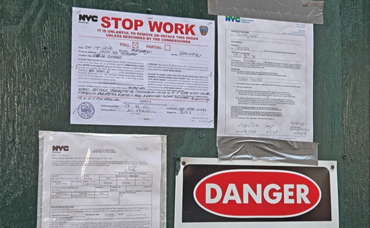 纽约市楼宇局向86街游民所建址下达停工令