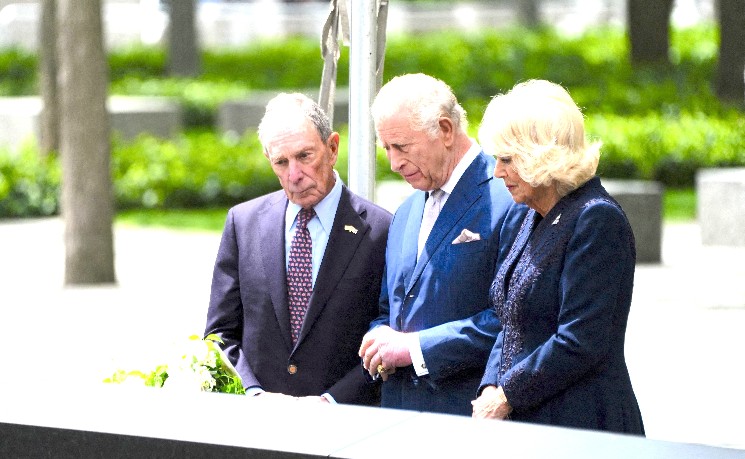 英王查尔斯访纽约悼念9&middot;11遇难者