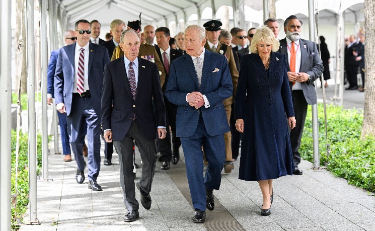 英王查尔斯访问纽约悼念9&middot;11遇难者