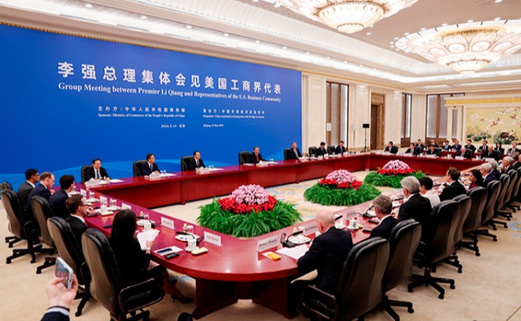 中国总理李强晤美国工商界代表 冀美企持续深耕华市场
